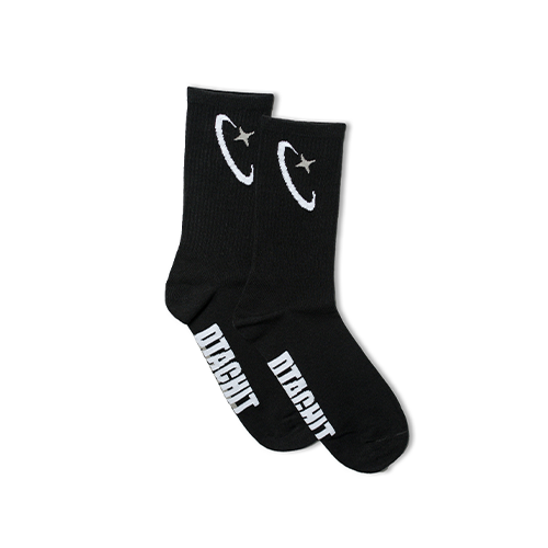 Black Dtachit Star Socks