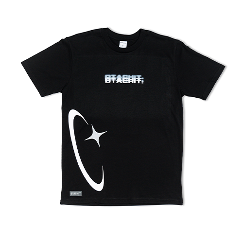 Dtachit retro puff tee- black