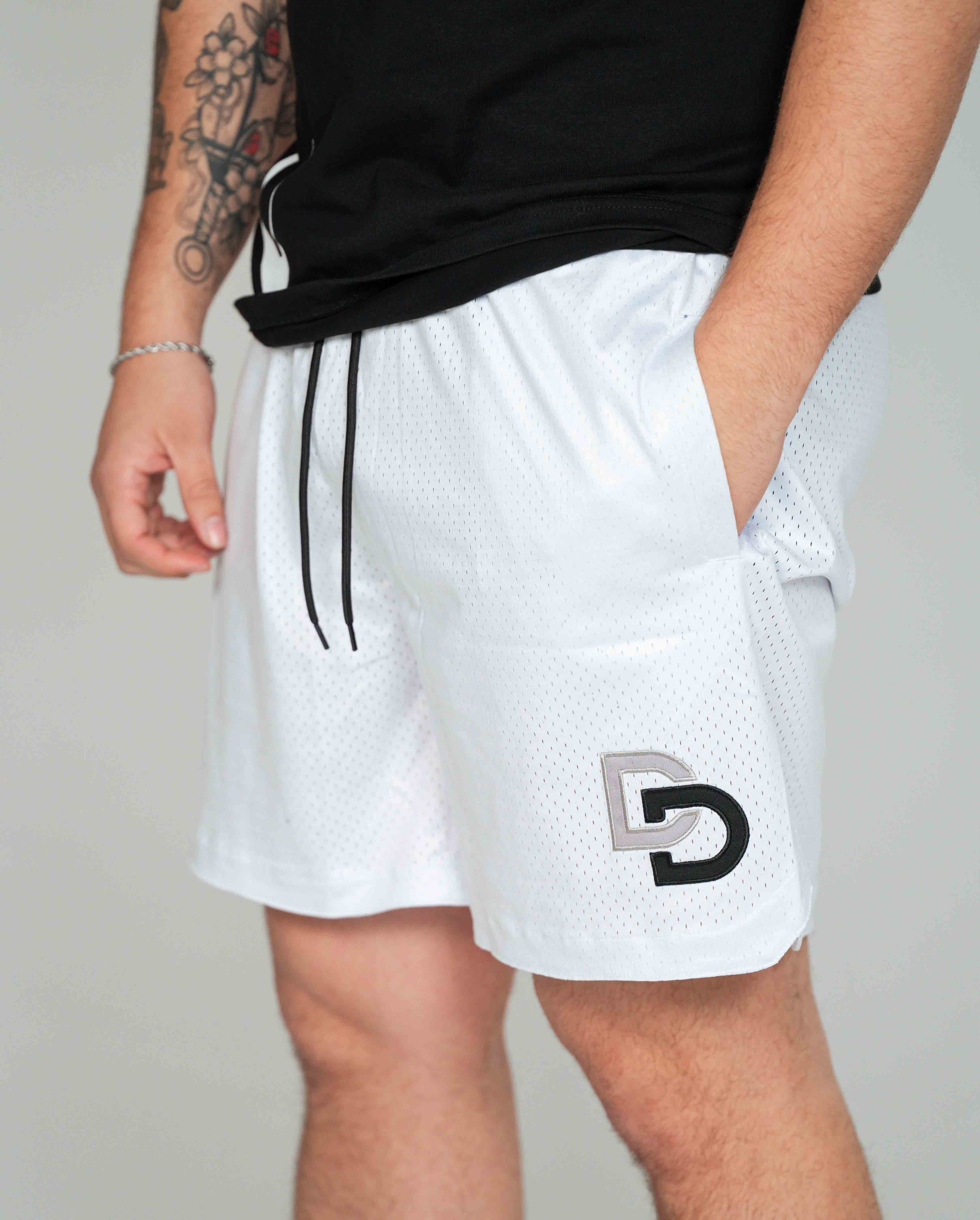 Dtachit White Star Basketball shorts