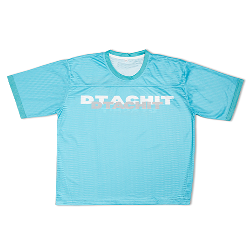 Dtachit Blue Mesh Oversized Jersey