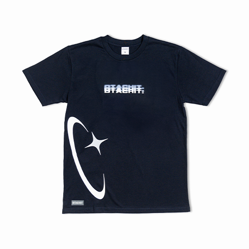 Dtachit retro puff tee- Navy